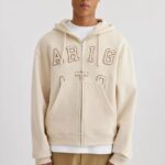 Legend Hettegenser Med Glidelås Blek Beige Axel Arigato