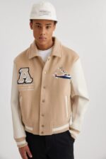 Mayday Varsity Bomber Axel Arigato Beige - Bilde 3