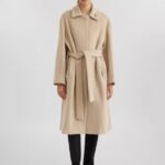 Millenium Ull Frakk Axel Arigato Blek Beige