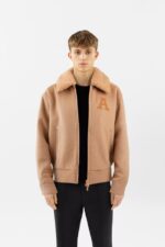 Ortega Bomberjakke Beige Skulder Arigato