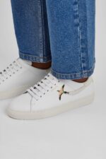 Ren 90 Stripe Bee Fugl Axel Arigato Hvit Beige - Bilde 4
