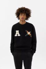 Varsity Bee Bird Sweatshirt Axel Arigato Svart