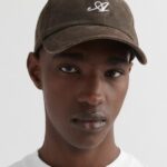 Vasket Signatur Cap Vasket Brun Axel Arigato